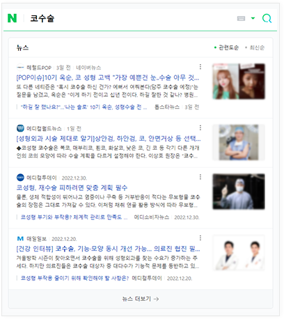 에이디 파트너스 키워드별 언론 송출 진행 사례
