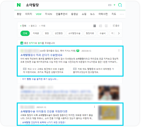 에이디 파트너스 카페 게시글 뷰탭 상위노출 진행 사례 진행02